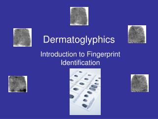 Dermatoglyphics