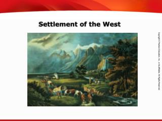 Settlement of the West