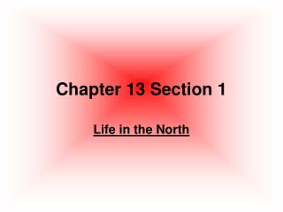 Chapter 13 Section 1