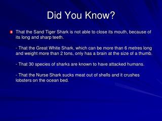 Did You Know?