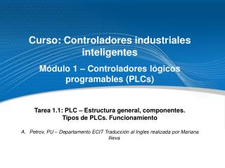 Curso : Controladores industriales inteligentes