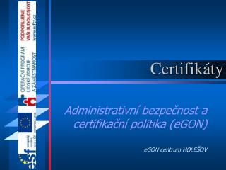 Certifikáty