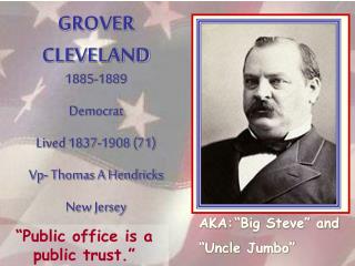 GROVER CLEVELAND