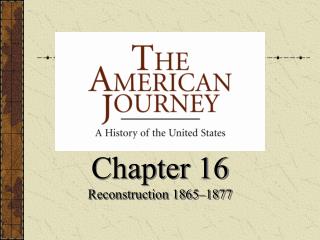 Chapter 16 Reconstruction 1865–1877