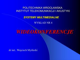 WIDEOKONFERENCJE
