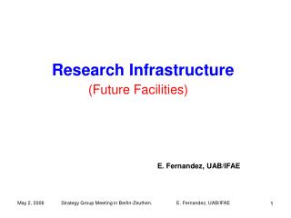 Research Infrastructure