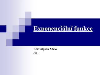 Exponenciální funkce