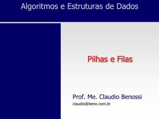 Algoritmos e Estruturas de Dados