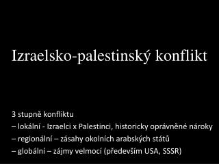 Izraelsko-palestinský konflikt