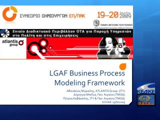 LGAF Business Process Modeling Framework
