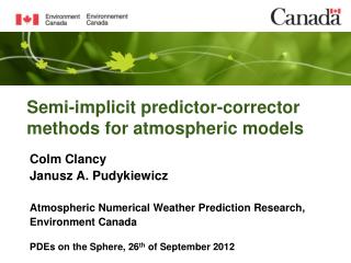 Semi-implicit predictor-corrector methods for atmospheric models