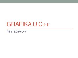 Grafika u c++