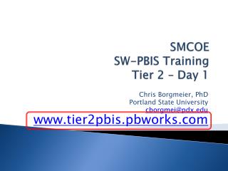 SMCOE SW-PBIS Training Tier 2 – Day 1