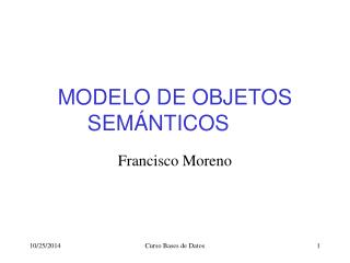 MODELO DE OBJETOS SEMÁNTICOS