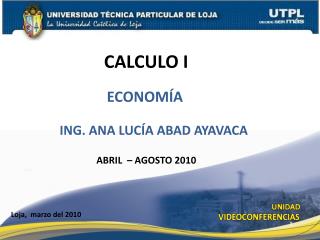 CALCULO I
