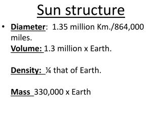 Sun structure