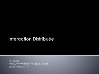 Interaction Distribuée