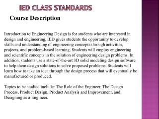 IED Class Standards