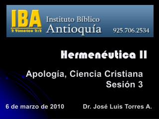Apología , Ciencia Cristiana Sesión 3