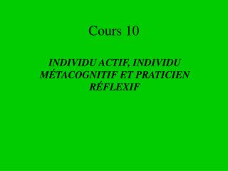 Cours 10