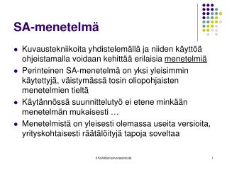 SA-menetelmä