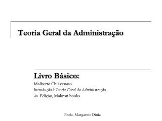 Teoria Geral da Administração