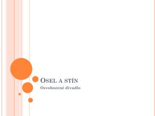 Osel a stín