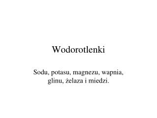 Wodorotlenki