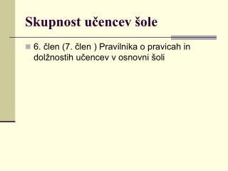 Skupnost učencev šole