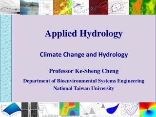 Applied Hydrology Climate Change and Hydrology