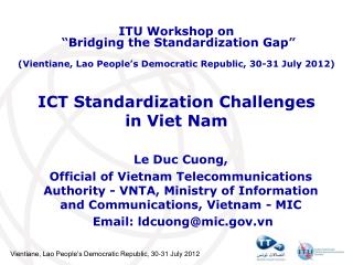 ICT Standardization Challenges in Viet Nam