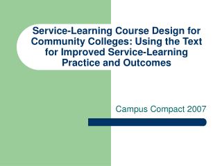 Campus Compact 2007