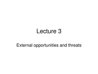 Lecture 3