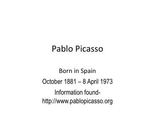 Pablo Picasso