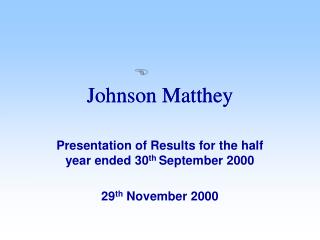 Johnson Matthey