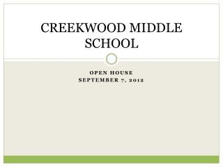 CREEKWOOD MIDDLE SCHOOL