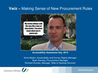 Vwiz – Making Sense of New Procurement Rules