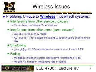 Wireless Issues