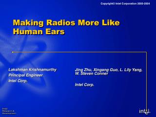 Making Radios More Like Human Ears