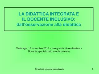 N. Molteni - docente specializzato