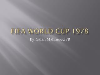 Fifa world cup 1978