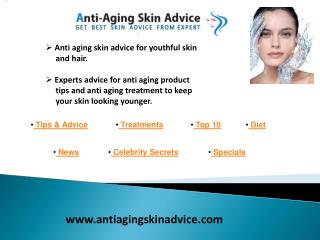 Anti aging skin care - www.antiagingskinadvice.com