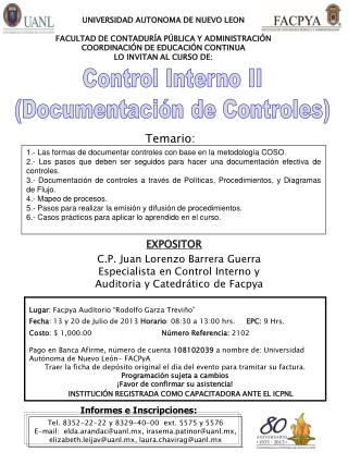 Informes e Inscripciones: