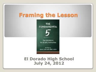 Framing t he Lesson