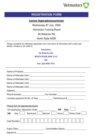 REGISTRATION FORM