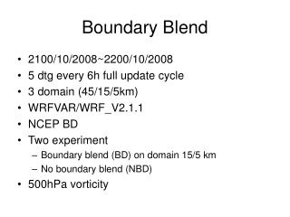 Boundary Blend