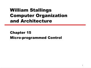 William Stallings Computer Organization and Architecture