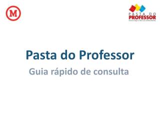 Pasta do Professor