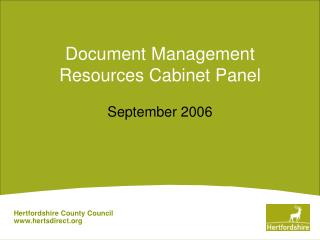 Document Management Resources Cabinet Panel