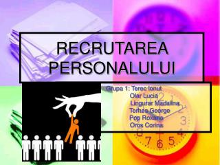 RECRUTAREA PERSONALULUI